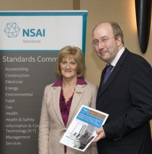 Ms. Nora Byrne, Calmar and Mr. Maurice Buckley, CEO, NSAI pictured at the launch of the ISO Standard 29990